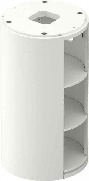 Vanity Unit For Countertop Basin Duravit White Tulip free-standing, 3 niches 410mm White silk matt WT423903636