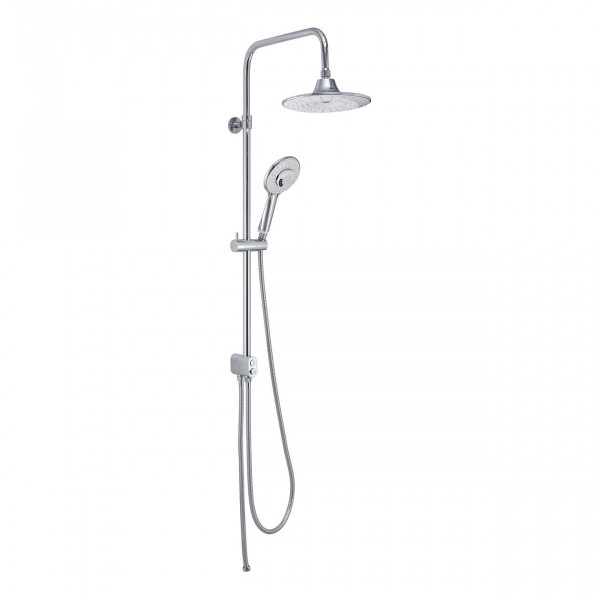 Gedy Thermostatic Shower MUSIC adjustable Bluetooth 800/1200xØ230x510mm Chrome/White