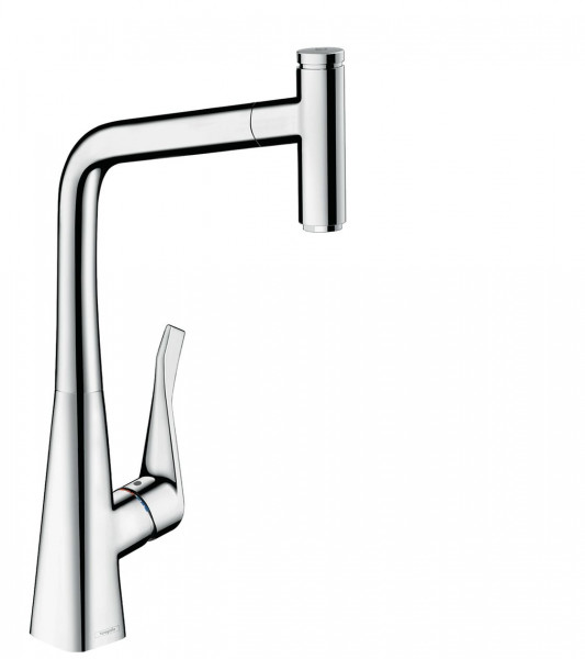 Hansgrohe Pull Out Kitchen Tap Metris Select 320 steel look