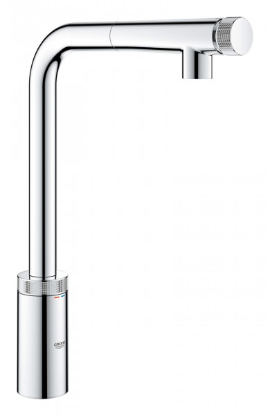 Grohe Pull Out Kitchen Tap Minta SmartControl 366x200mm Chrome