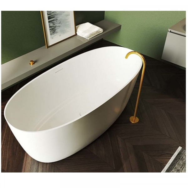 Freestanding Bath Riho Oval 1750x800x565mm White Matt