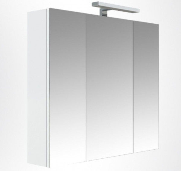 Allibert Bathroom Mirror Cabinet VDE JUNO 3 doors 1200x752x160mm Glossy White