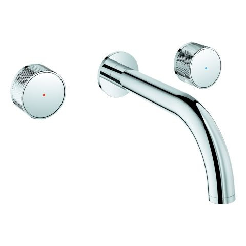 Wall-Mounted 2 Handle Basin Tap Grohe Atrio Private Collection Chrome 20589000