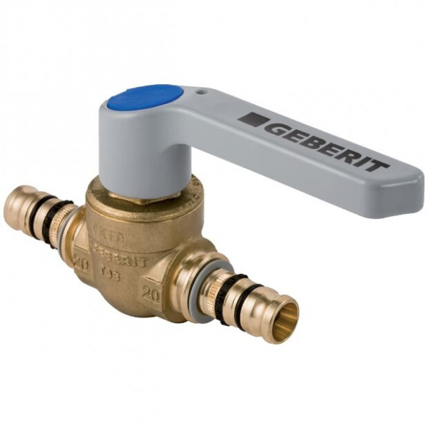Geberit Plumbing Fittings Mepla Ball valve d16 with control lever
