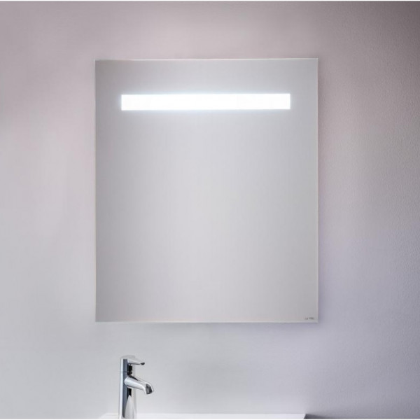 Illuminated Bathroom Mirror Laufen LEELO switch 600x700mm Silver anodised/reflective