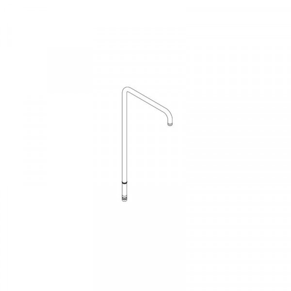 Axor Shower Arm 470mm Chrome front with thermostat 2 jet