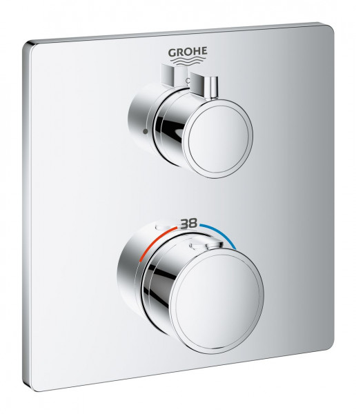 Grohe Bathroom Tap for Concealed Installation Grohtherm Thermostatic Chrome 24078000