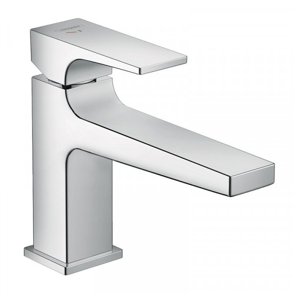 Hansgrohe Basin Mixer Tap Metropol Single lever 100 CoolStart with lever handle and push-open waste