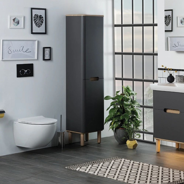 Wall-Hung Toilet Set Vitra Sento rimless with soft-closing seat 7748B003-6252