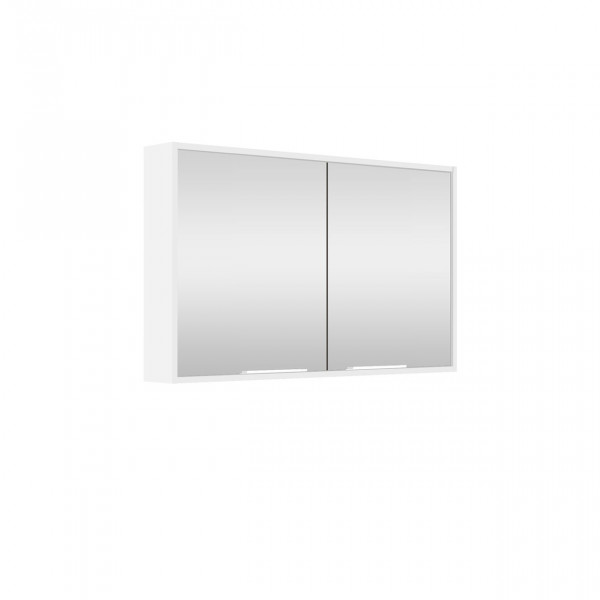 Bathroom Mirror Cabinet Allibert BORDER 1000x690mm Bright Alpine White