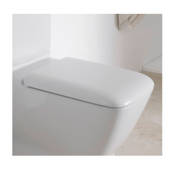 D Shaped Toilet Seat Laufen PALACE Quick Release White