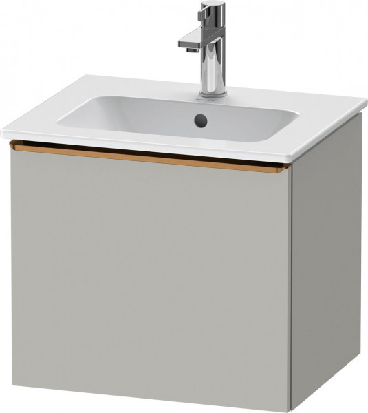 Cloakroom Vanity Unit Duravit D-Neo drawer, bronze handle, for Lav. ME 510mm Concrete Grey Matt DE4260004070000