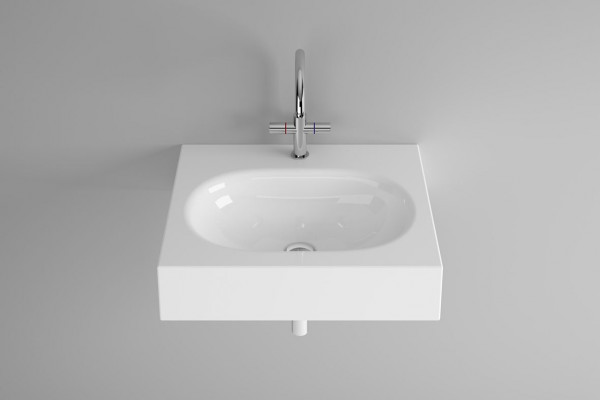 Bette Wall Hung Basin with 1 hole Comodo White A210-000HLW1