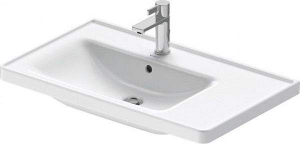 Vanity Basin Duravit D-Neo, Washbasin on the left, With overflow, 1 hole 800x170mm White