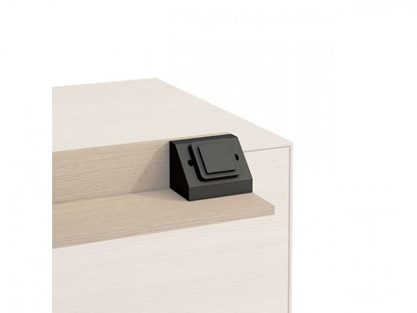 Laufen Socket EU IP 44 for L-shaped shelf Boutique Black Matt