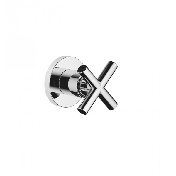 Reversing Valve Dornbracht TARA 2-way, cross-shaped, flush-mounted ø60mm Chrome 36200892-00