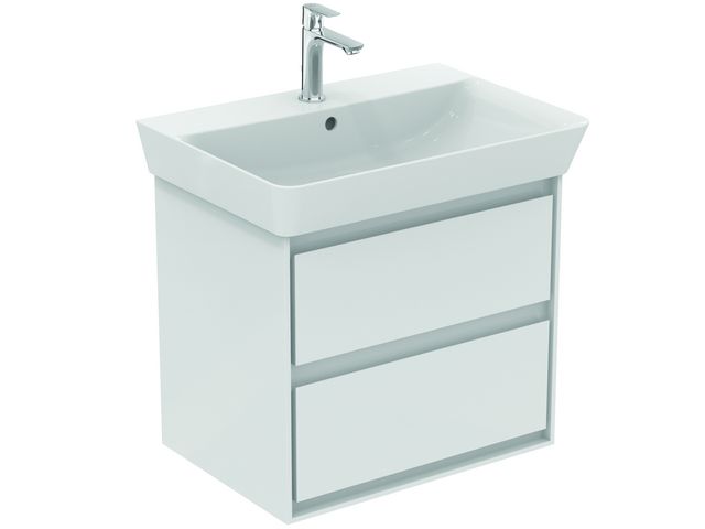 Ideal Standard Vanity Unit 2 drawers Connect Air Glossy White/Matt Grey ...