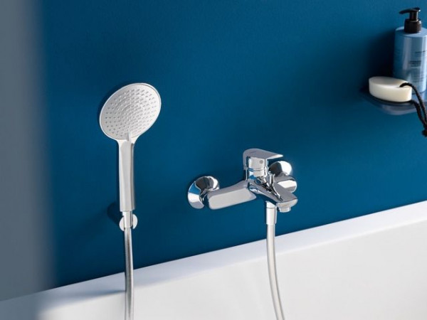 Wall Mounted Bath Shower Mixer Tap Duravit No.1 Chrome