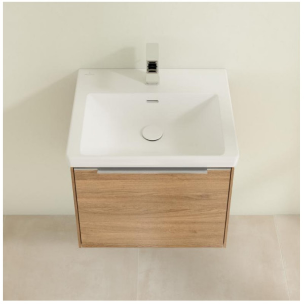 Wall Hung Basin Villeroy and Boch Subway 3.0 1 hole, With overflow, Unpolished 550mm Alpine White