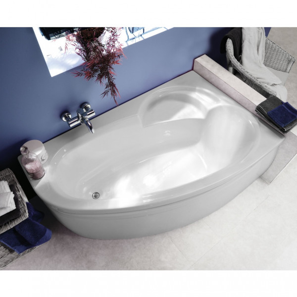 Allibert Corner Bath ZELI White 1750x1100x530-550mm Left