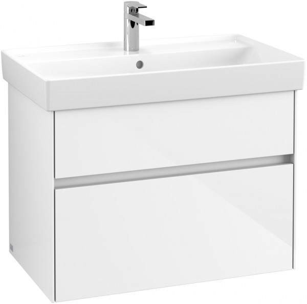 Villeroy en Boch Vanity Unit Collaro Wall-mounted with LED 754x444x546mm Glossy White Glossy White | Without LED