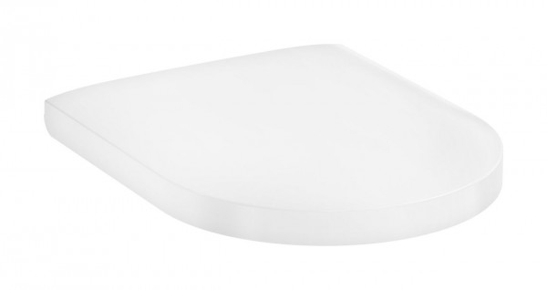 D Shaped Toilet Seat Hansgrohe EluPura S With Fixings White