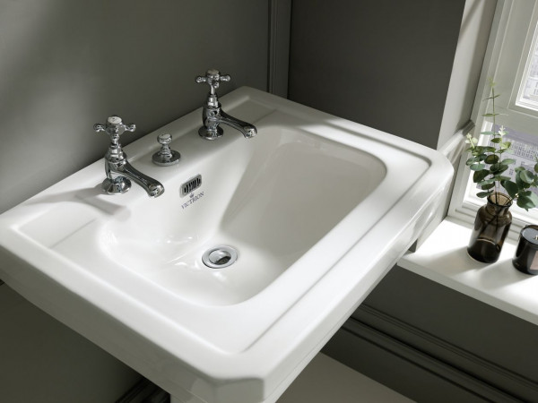 Freestanding Basin Bayswater Victrion White 540 mm | 3 Tap Holes
