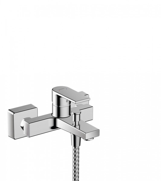 Wall Mounted Bath Shower Mixer Tap Hansgrohe Vernis Shape Single lever Chrome