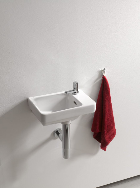 Cloakroom Basin Laufen PRO S 1 hole, overflow, sink on the left 360mm White