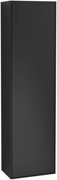 Villeroy and Boch Tall Bathroom Cabinets Finion 418x1516x270mm Black matte Lacquer F48000PD