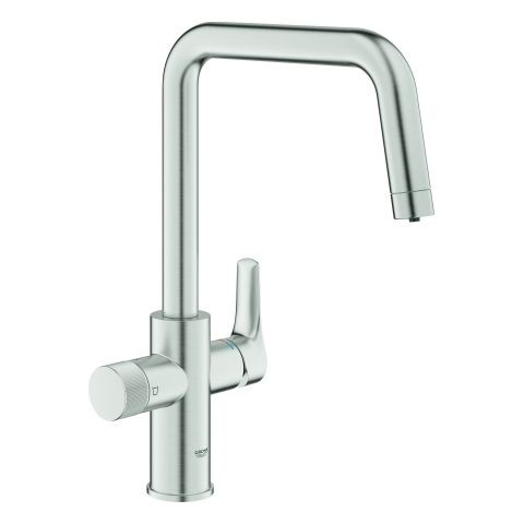 Single Hole Mixer Tap Grohe GROHE Blue Pure U outlet Supersteel