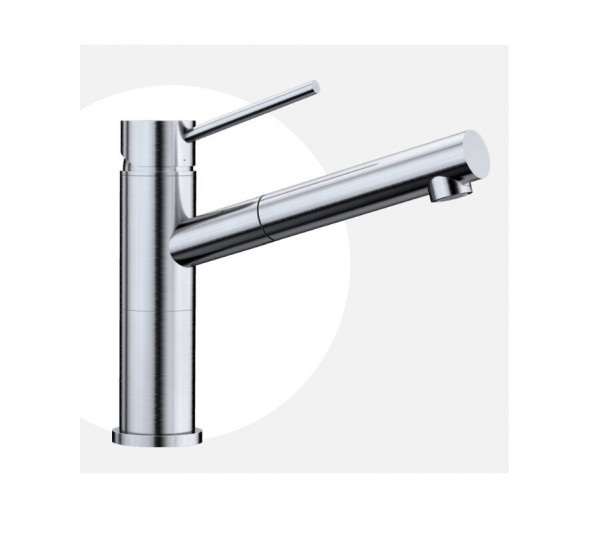 Blanco Pull Out Kitchen Tap ALTA-S Compact Stainless Steel Finish