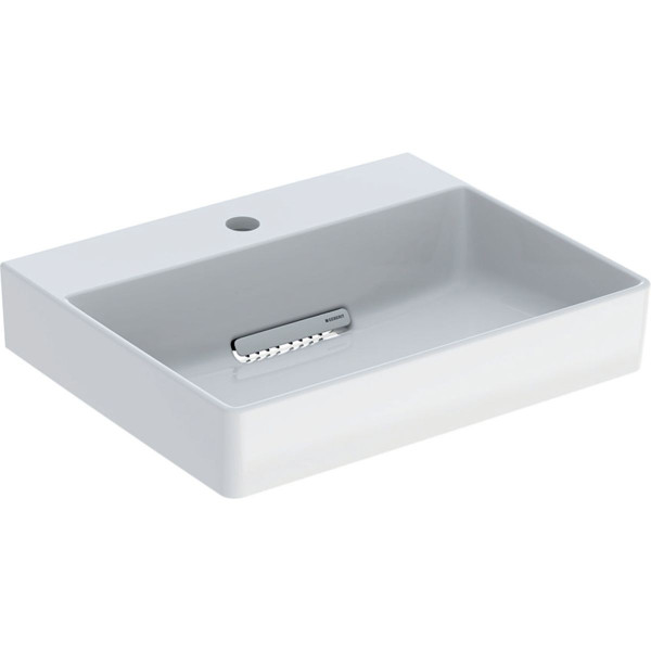 Cloakroom Basin Geberit ONE 1 hole, Horizontal outlet KeraTect 500x410mm White/Glossy White