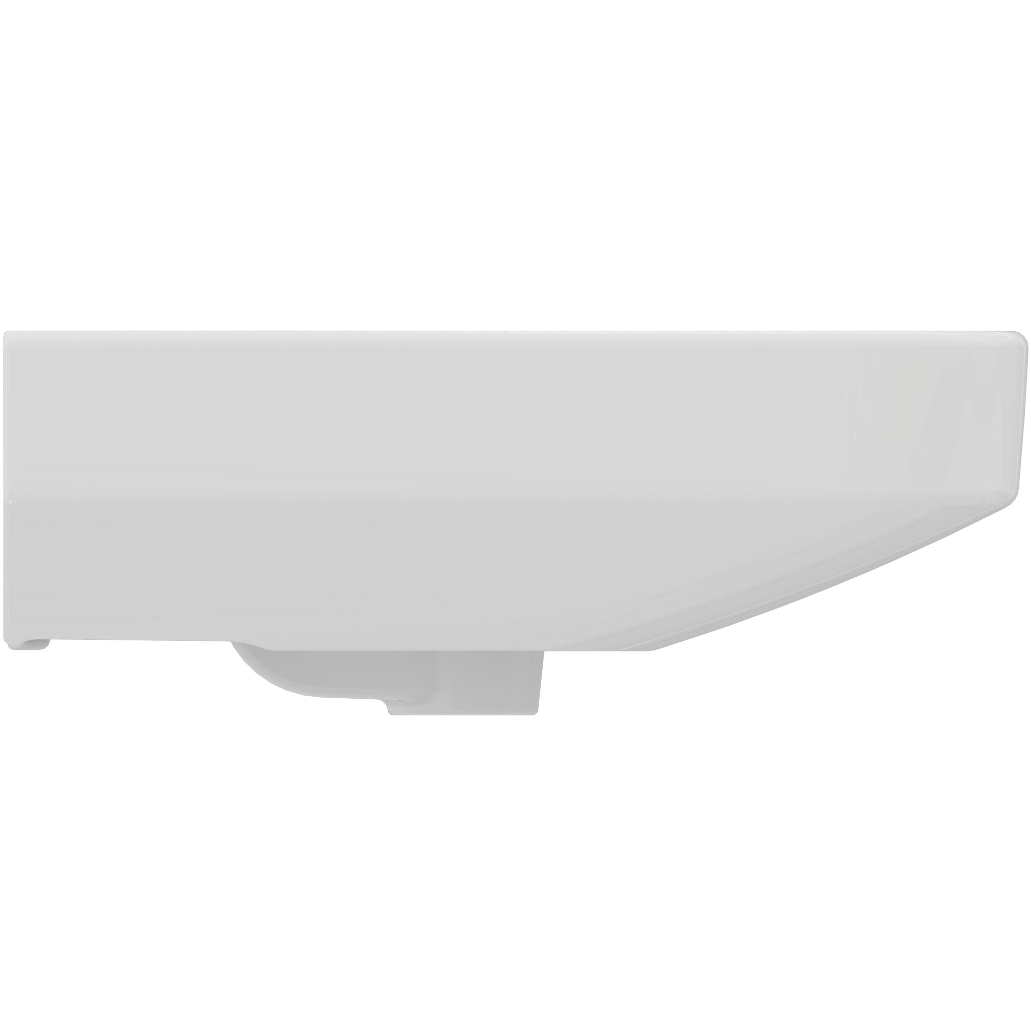 Ideal Standard Conca washbasin white, with Ideal Plus, with 1 tap hole,  ungrounded, without overflow