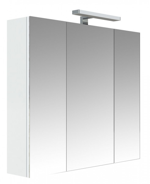 Allibert Bathroom Mirror Cabinet JUNO 3 doors 800x750x160mm Glossy White