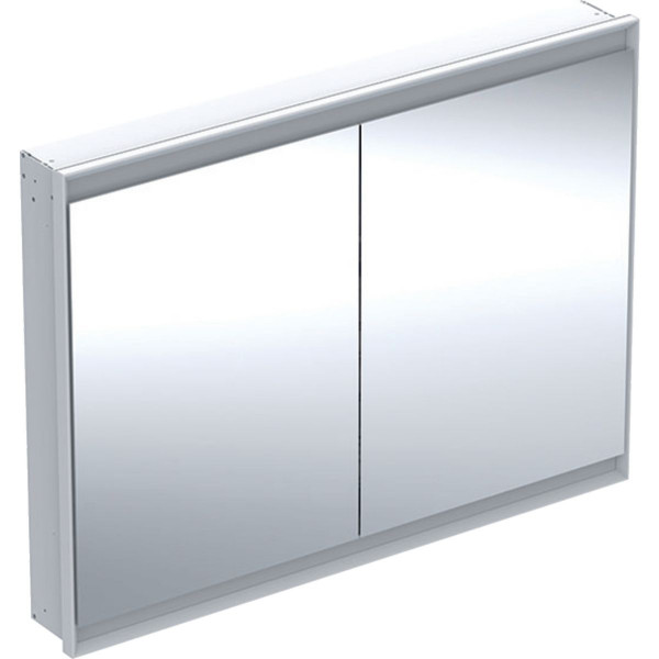 Bathroom Mirror Cabinet Geberit ONE Flush mount, 2 doors 1200x900mm White
