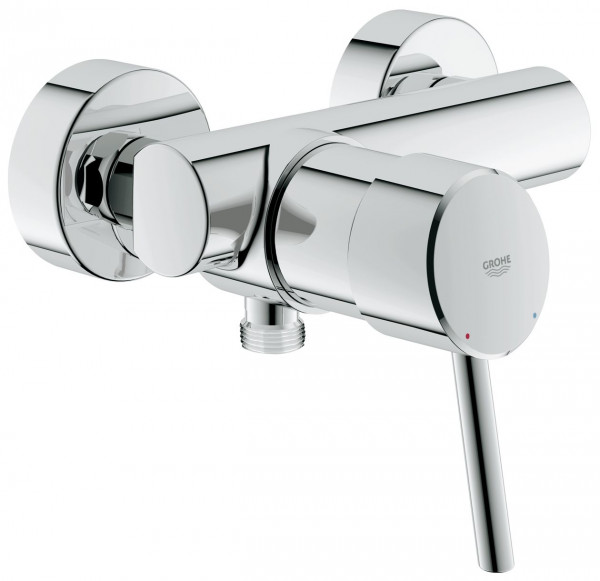 Grohe Concetto Chrome Single Lever Shower Wall Mounted Tap 1/2" for exposed installation 32210001