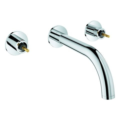 Wall-Mounted 2 Handle Basin Tap Grohe Atrio Private Collection without handles Chrome 20587000