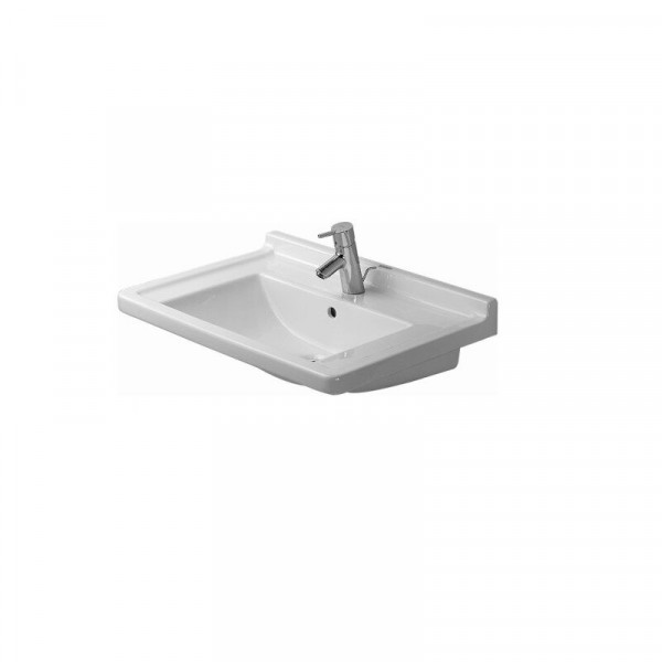 Duravit Starck 3 Washbasin for Furniture or Installation on Pedestal (030470) White