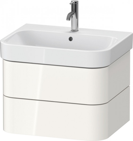 Vanity Unit Built-In Basin Duravit Happy D.2 Plus 2 drawers 625mm White high gloss HP4386022220000