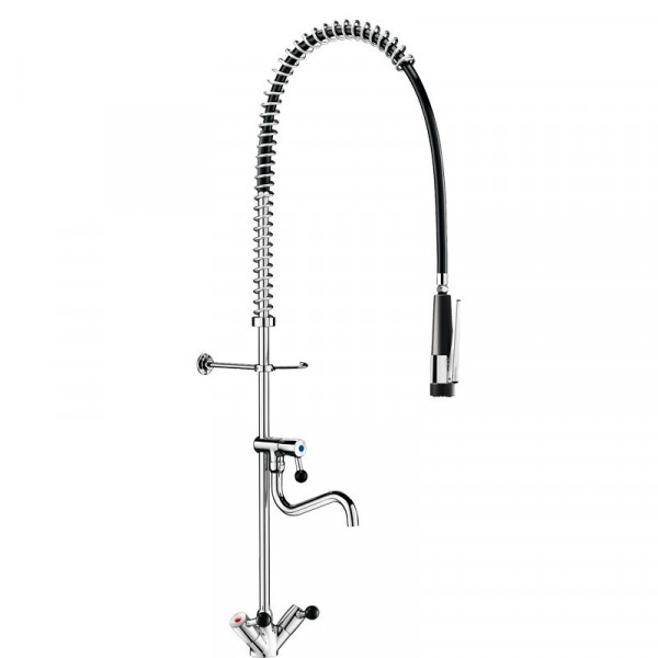 Pull Out Kitchen Tap Delabie Black | With water circuit