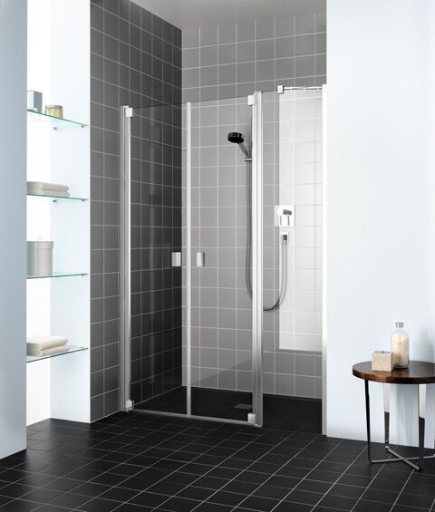 Kermi Pivot shower Doors RAYA Left Fixed wall 1850 x 1200 mm Clear