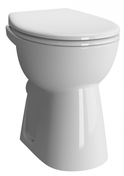 VitrA Conforma Raised Toilet Flat Bottom 355x460x480mm Glossy White