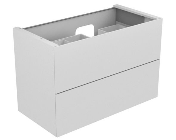 Vanity Unit Built-In Basin Keuco Edition 11 2 drawers, With light, Washbasin on the right 1050x700x535mm Light Oak-Tree