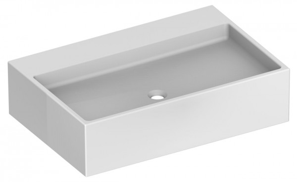 Wall Hung Basin Keuco Edition 90, Without hole, 805x205x535mm, Mineral casting White