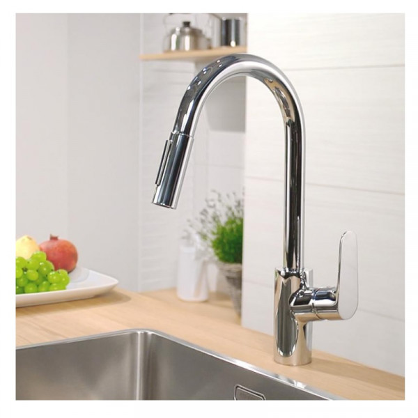 Hansgrohe Pull Out Kitchen Tap Focus 2 sprays