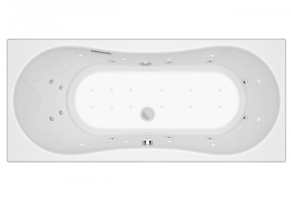 Allibert Whirlpool Bath Rectangular INOA 1700x800x545-565mm White