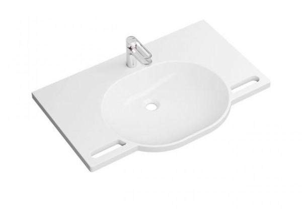 Hewi Wall Hung Basin with mixer 850 mm Alpine White 950.19.016