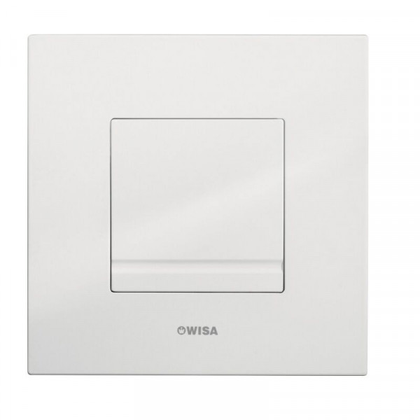 Wisa Flush Plate Delos Metal (8050414) White | Simple Flushing
