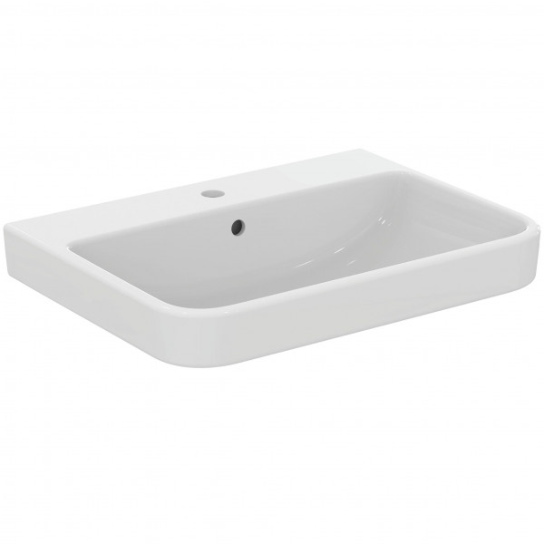 Wall Hung Basin Ideal Standard i.life B 1 hole, With overflow 650x180x480mm White